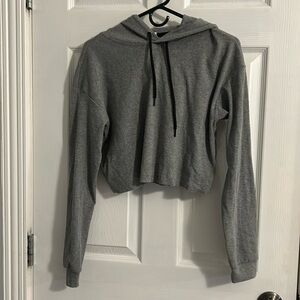 Cropped garage hoodie